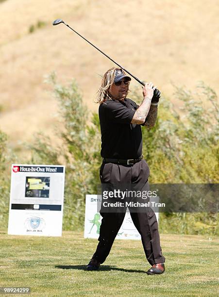 Vince Neil attends the 14th Annual Skylar Neil golf tournament held at Lost Canyons Golf Club on May 7, 2010 in Simi Valley, California.