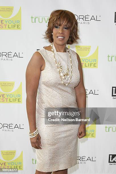 Gayle King attends the "O, The Oprah Magazine" 10th anniversary Live Your Best Life event at the Jacob Javitz Center on May 8, 2010 in New York City.