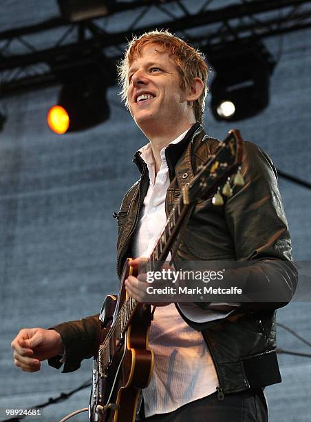 Britt Daniel of the band Spoon performs on stage during Groovin The Moo Festival 2010 at the Maitland Showground on May 8, 2010 in Maitland,...