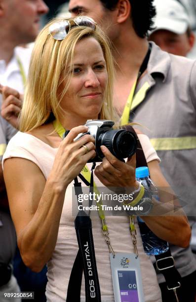 Tour De France 2004 Crow Sheryl Artist Singer Zanger Chanteusestage Etape Rit 16 : Bourg-D'Oisans - L'Alpe D'Hueztime Trial, Contre La Montre,...