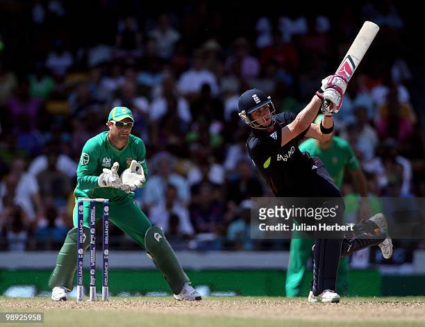 Mark Boucher looks on as Craig Kieswetter of England scores runs during the ICC World Twenty20 Super Eight Match between England and South Africa...