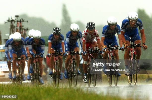 Tour De France 2004 Team Equipe Ploeg Quick-Step Davitamon, Boonen Tom , Virenque Richard , Bettini Paolo Mountain Jersey Maillot Montagne...