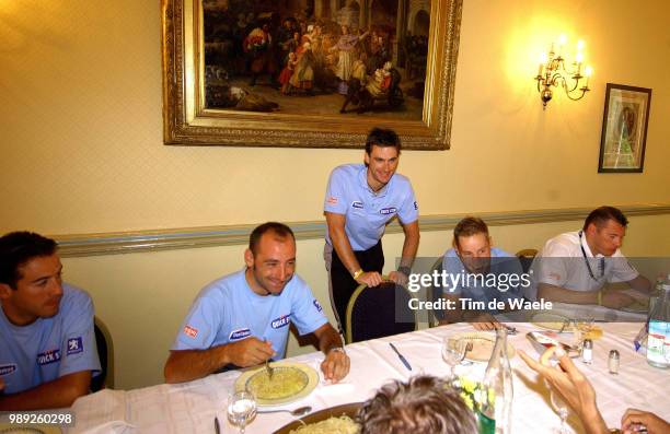 Tour De France 2004 Mercado Juan- Miguel , Bettini Paolo , Knaven Servais , Boonen Tom , Peeters Wilfried Stage Etape Rit 4 : Cambrai - Arrasteam...