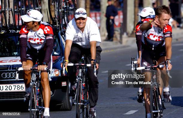 Tour De France 2004 Riis Bjarne Manger Team Cscstage Etape Rit 20 : Montereau - Paris-Champs-Elyseesronde Van Frankrijk