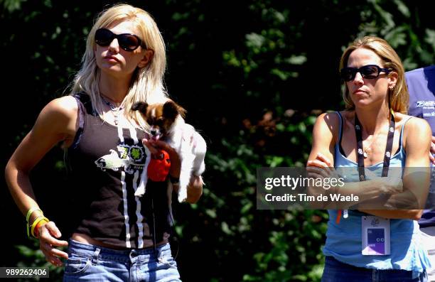 Tour De France 2004 Odessa Leipheimer + Bandit , Sheryl Crow Stage Etape Rit 13 : Lannemezan - Plateau De Beille Ronde Van Frankrijk