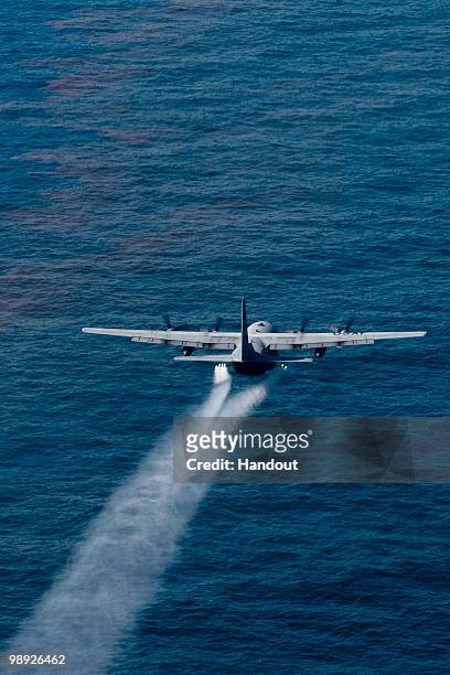 In this handout image provided by the U.S. Department of Defense, A U.S. Air Force C-130 Hercules aircraft from the 910th Airlift Wing out of...