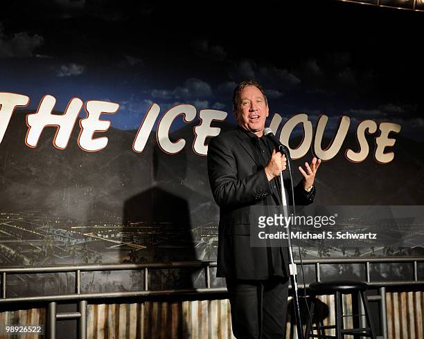 Comedian/actor Tim Allen performs at The Ice House Comedy Club on May 7, 2010 in Pasadena, California.