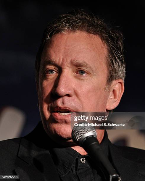 Comedian/actor Tim Allen performs at The Ice House Comedy Club on May 7, 2010 in Pasadena, California.