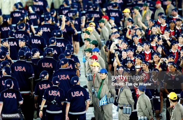 Athens 2004 Olympic Gamesteam Equipe Ploeg, Usaopening Ceremonie, Seremonie D'Ouverture, Openingsceremonie Olympische Spelen, Jeux Olympique