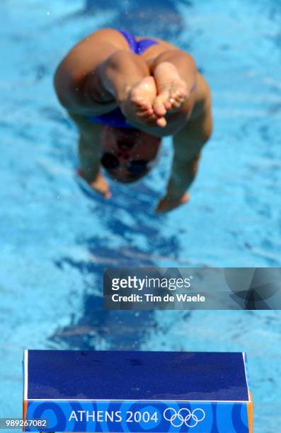 Athens 2004 Olympic Gamesillustration Illustratie, Swimming Zwemmen Natation, Depart Startolympische Spelen, Jeux Olympique