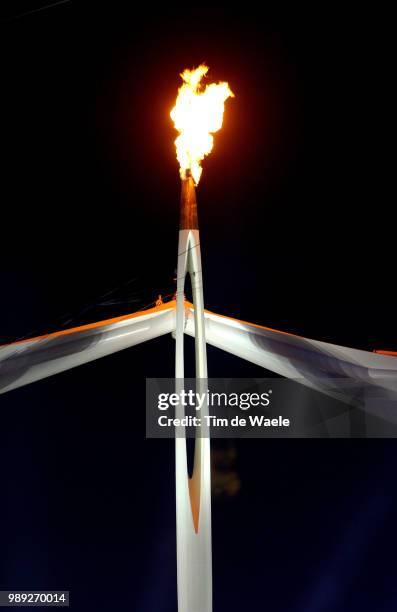 Athens 2004 Olympic Gamesillustration Illustratie, Olympic Flame Vlam Opening Ceremonie, Seremonie D'Ouverture, Openingsceremonie Olympische Spelen,...