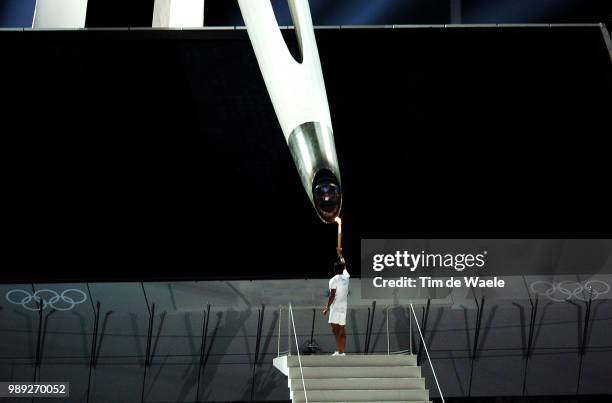 Athens 2004 Olympic Gamesillustration Illustratie, Olympic Flame Feu Vlam Olympische, Kaklamanahis Nikolaos Opening Ceremonie, Seremonie D'Ouverture,...