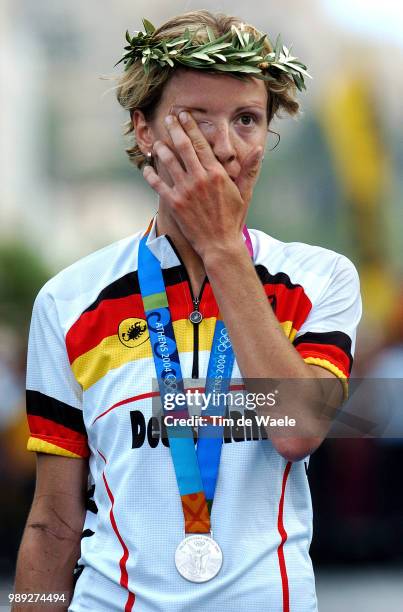 Women Road Race, Athens Arndt Judith Silver Medal Medaille D'Argent Zilver Medaille, Deception Teleurstellingathens 2004 Olympic Gameswomen Road...