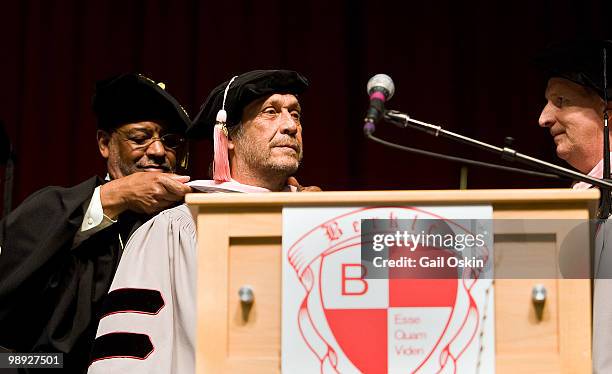 Paco de Lucia one of five honorary doctorate recipients attends the 2010 commencement ceremony at Berklee College of Music on May 8, 2010 in Boston,...