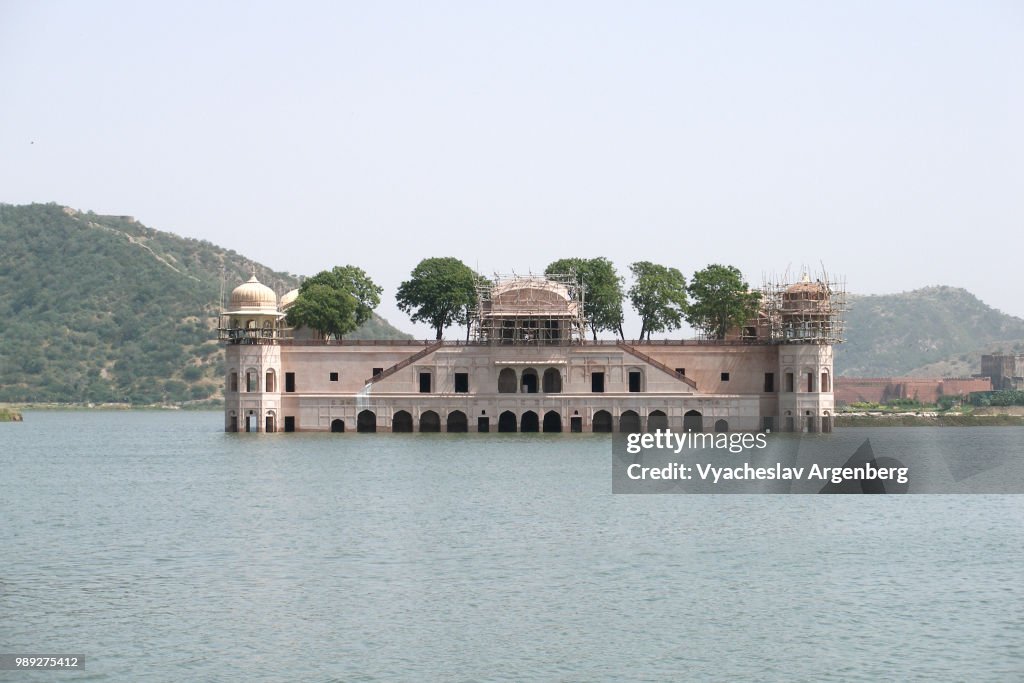 Jal Mahal ("Water Palace"), Man Sagar Lake in Jaipur, Rajasthan, India