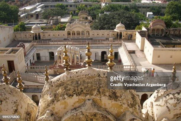hawa mahal palace in jaipur, india - argenberg stock-fotos und bilder