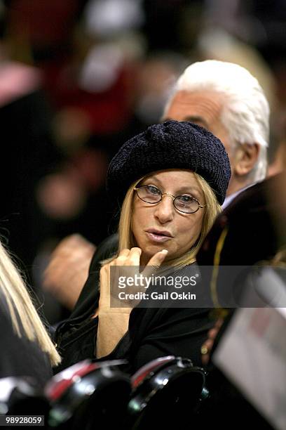 Barbra Streisand and James Brolin attend the 2010 commencement ceremony at Berklee College of Music on May 8, 2010 in Boston, Massachusetts.