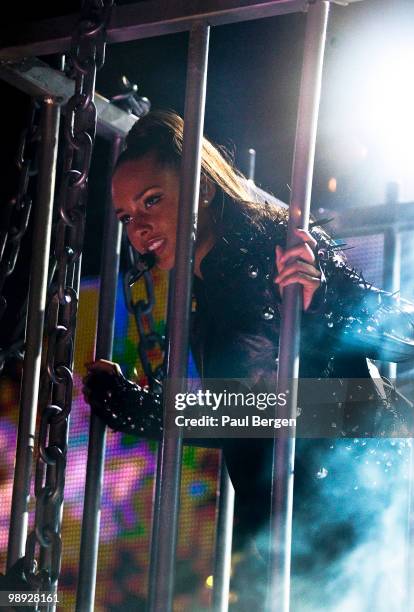 Alicia Keys performs on stage at Gelredome on May 8, 2010 in Arnhem, Netherlands.