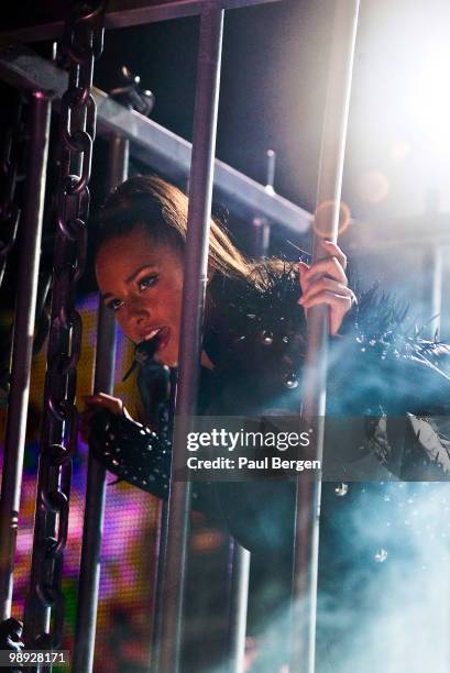 Alicia Keys performs on stage at Gelredome on May 8, 2010 in Arnhem, Netherlands.