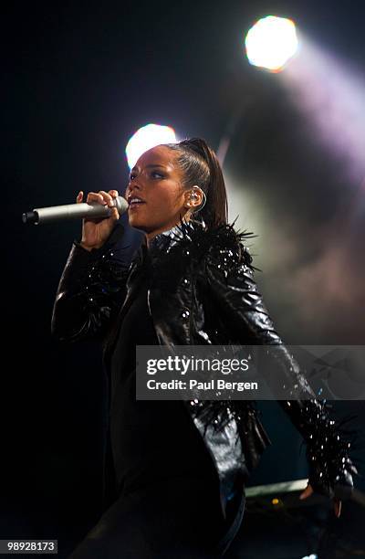 Alicia Keys performs on stage at Gelredome on May 8, 2010 in Arnhem, Netherlands.