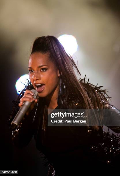 Alicia Keys performs on stage at Gelredome on May 8, 2010 in Arnhem, Netherlands.