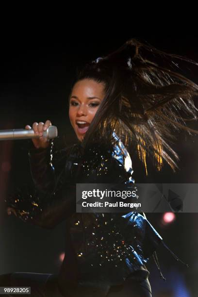 Alicia Keys performs on stage at Gelredome on May 8, 2010 in Arnhem, Netherlands.