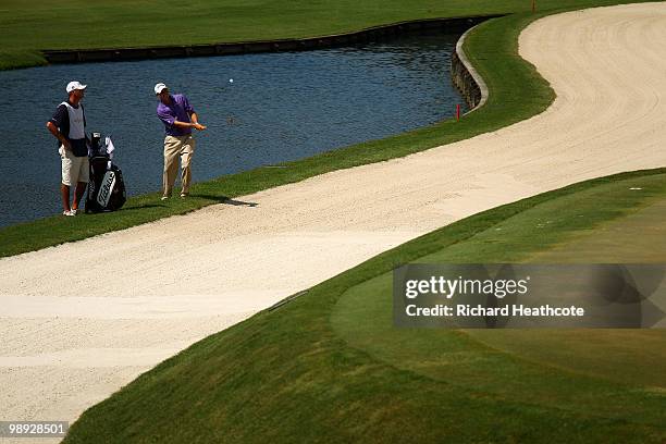 Bill Haas plays to the 11th green during the third round of THE PLAYERS Championship held at THE PLAYERS Stadium course at TPC Sawgrass on May 8,...