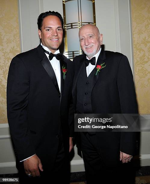 Mike Piazza and actor Dominic Chianese sttends the media reception for the 25th annual Ellis Island Medals Of Honor Ceremony & Gala at the National...