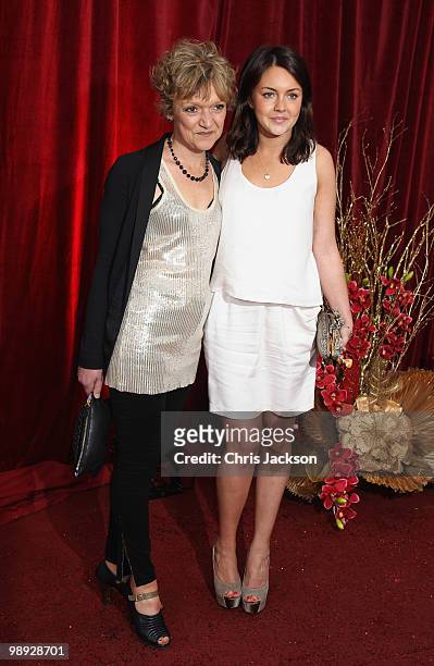 Actresses Gillian Wright and Lacey Turner attend the 2010 British Soap Awards held at the London Television Centre on May 8, 2010 in London, England.