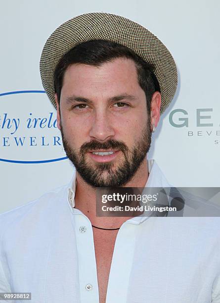 Maksim Chmerkovskiy attends a Pre-Mother's Day event hosted by actress Kathy Ireland at Gearys Beverly Hills on May 8, 2010 in Beverly Hills,...