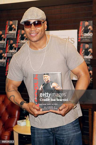 Cool J signs copies of "Platinum 360 Diet and Lifestyle" at Barnes & Noble bookstore at The Grove on May 8, 2010 in Los Angeles, California.