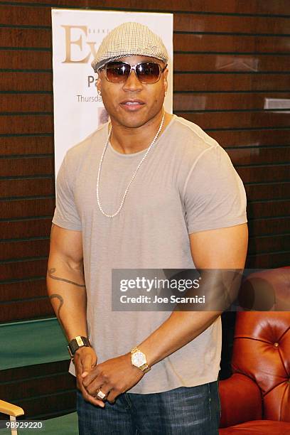 Cool J signs copies of "Platinum 360 Diet and Lifestyle" at Barnes & Noble bookstore at The Grove on May 8, 2010 in Los Angeles, California.