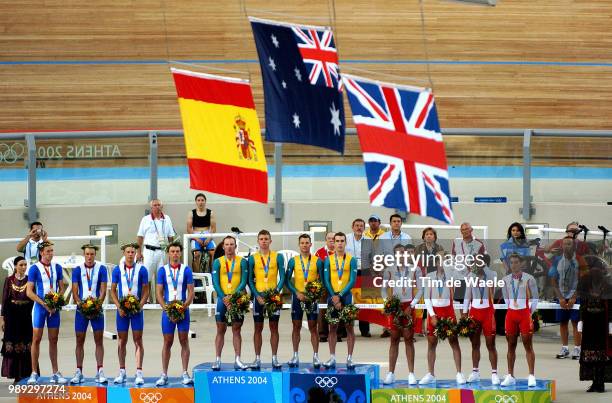 Track Piste Great Britain England, Cummings Steve - Manning Paul - Newton Chris - Wiggings Bradley, Australie Australia, Brown Graeme - Lancaster...