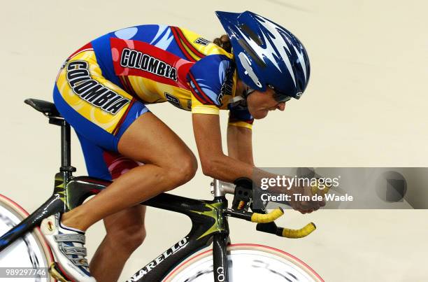 Track Piste Calle Williams Maria Luisa Women Individual Pursuit, Poursuite Individuel Femmes, Individueele Achtervolging Vrouwen Athens 2004 Olympic...