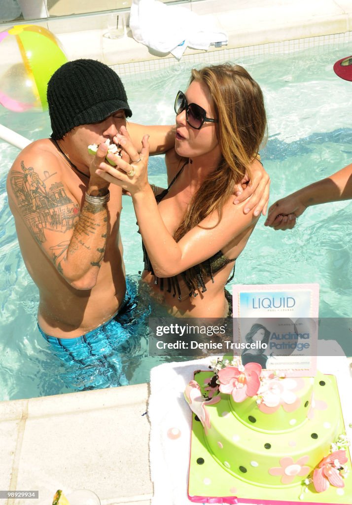 Audrina Patridge Celebrates Her Birthday At Liquid Pool At Aria At CityCenter Las Vegas