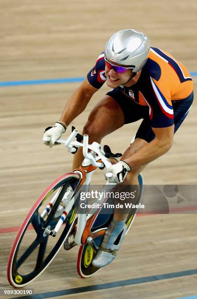 Track Piste Bos Theo Men 1Km Time Trial Final, Contre La Montre 1 Km Hommes, Tijdrit Mannen 1 Kmathens 2004 Olympic Games, Velodromeolympische...