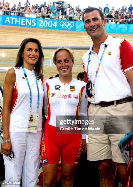 Track Piste Princess Letizia Ortez - Prins Felipe De Borbon , Royals, Gema Pascual Men Madison Final, Madison Hommes, Madison Mannenathens 2004...