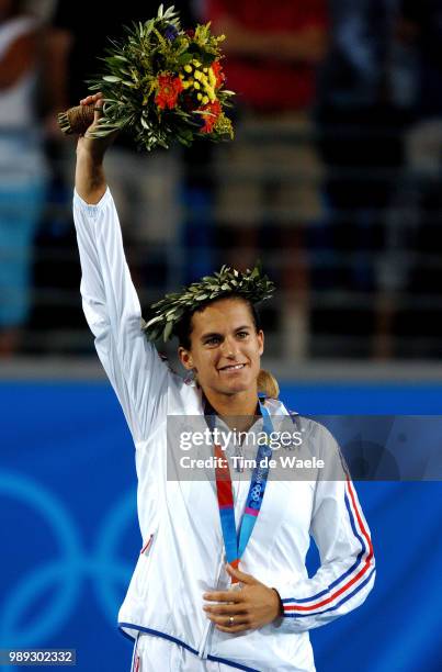 Athens 2004 Olympic Gamesmauresmo Amelie Silver Medal Medaille D'Argent Zilveren Medaille Tennis : Finalwomen, Femmes, Vrouwenolympische Spelen, Jeux...