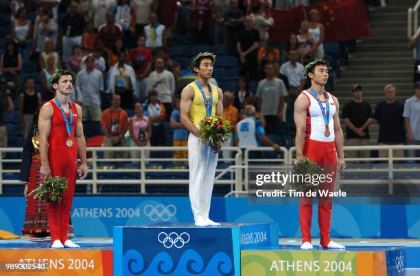 Artistic Teng Haibin Gold Medal Medaille D'Or Gouden Medaille, Kashima Takehiro Brons Medal Medaille De Bronze Bronzen Medaille Gymnastique...