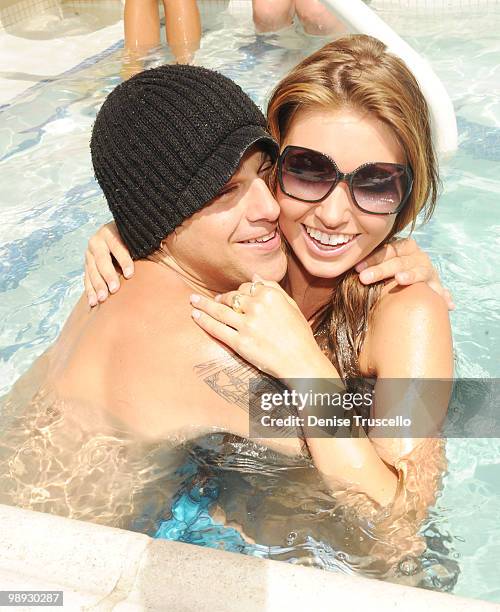 Ryan Cabrera celebrates Audrina Patridge's birthday at Liquid Pool at Aria in CityCenter on May 8, 2010 in Las Vegas, Nevada.