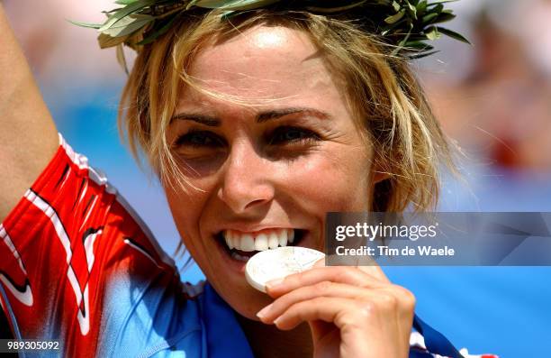 Mountain Bike, Athens Premont Marie-Helene Silver Medal Medaille D'Argent Zilveren Medaille Women Cross Country, Femmes, Vrouwen, Vttathens 2004...