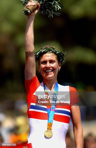Mountain Bike, Athens Dahle Gunn-Pita Gold Medal Medaille D'Or Gouden Medaille Women Cross Country, Femmes, Vrouwen, Vttathens 2004 Olympic Games,...