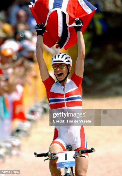 Mountain Bike, Athens Dahle Gunn-Pita Gold Medal Medaille D'Or Gouden Medaille Women Cross Country, Femmes, Vrouwen, Vttathens 2004 Olympic Games,...