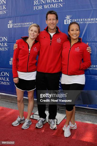 Julie Bowen, James Denton and Carrie Ann Inaba attend the 17th Annual EIF Revlon Run/Walk For Women at Los Angeles Memorial Coliseum on May 8, 2010...