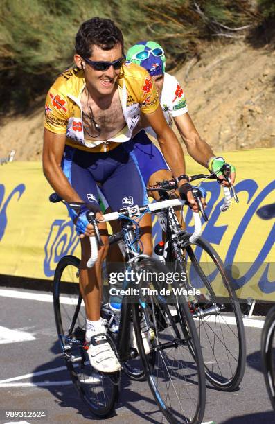 Tour Of Spain 2004Heras Roberto Yellow Jersey Maillot Jaune Gele Truistage Etape Rit 17 : Plasencia - Estacion De Esqui La Covatilla Vuelta...