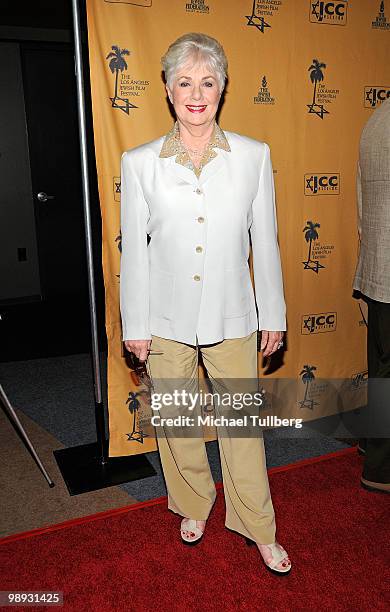 Actress Shirley Jones arrives at the Opening Night Gala for the 5th Annual Los Angeles Jewish Film Festival on May 8, 2010 in Beverly Hills,...