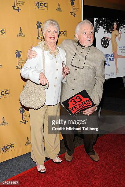 Actress Shirley Jones arrives with husband Marty Ingels at the Opening Night Gala for the 5th Annual Los Angeles Jewish Film Festival on May 8, 2010...
