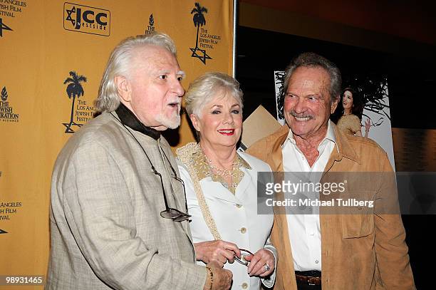 Actress Shirley Jones arrives with husband Marty Ingels and actor H.M. Wynant at the Opening Night Gala for the 5th Annual Los Angeles Jewish Film...