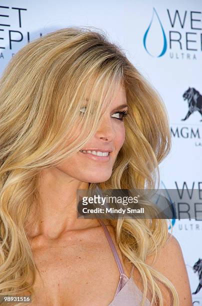 Victoria's Secret Angel Marisa Miller attends pool party hosted by Marisa Miller at Wet Republic on May 8, 2010 in Las Vegas, Nevada.