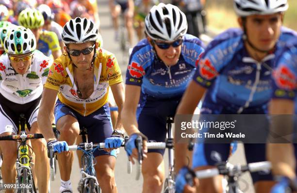 Tour Of Spain 2004Heras Roberto Yellow Jersey Maillot Jaune Gele Trui, Perez Santiago , Team Equipe Ploeg Liberty Seguros, Nozal Isidro Stage Etape...
